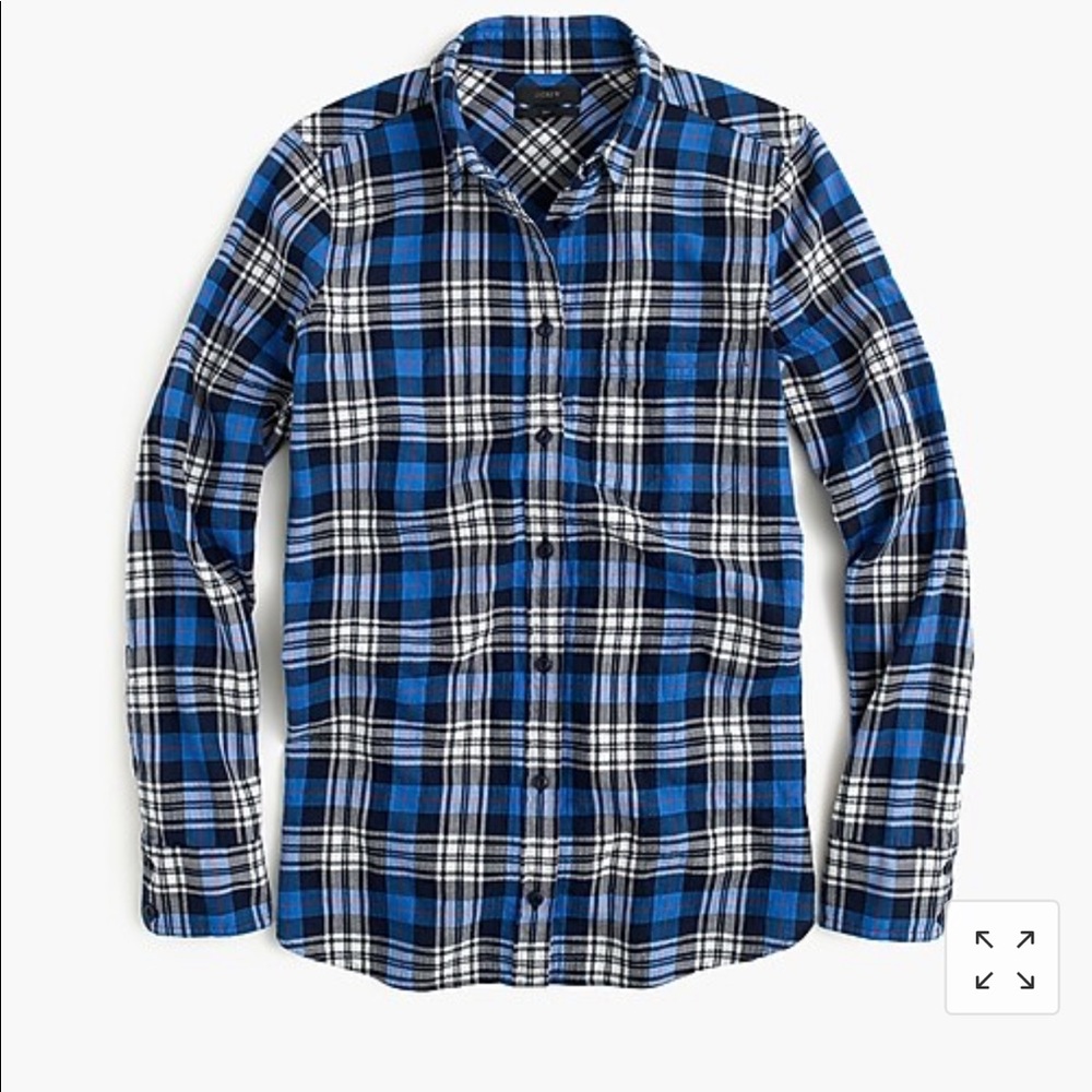 J.Crew Long Sleeve Button Down Plaid Boyfriend